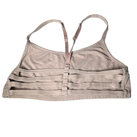 PINK Victoria’s Secret Cage Back Bralette Large Cream - Picture 2 of 9